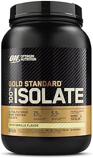 OPTIMUM NUTRITION Gold Standard 100% Isolate Protein Powder, Vanilla Flavour, - [packaging may vary]