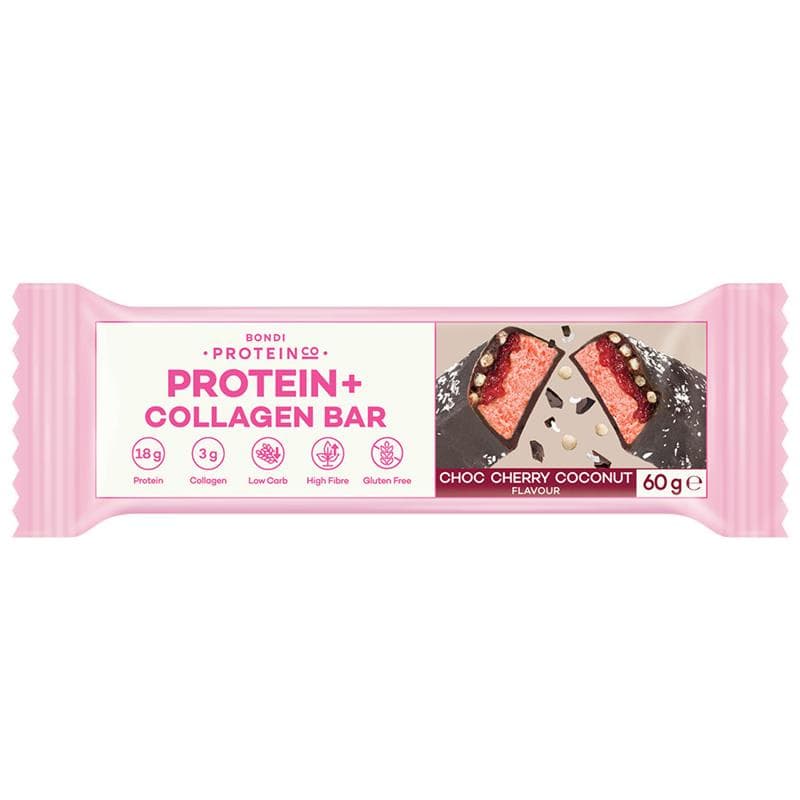 Bondi Protein Co Collagen Protein Bar Choc Cherry