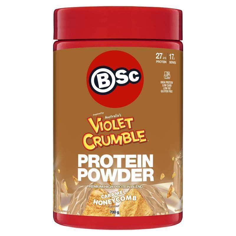 BSc x Violet Crumble Protein Powder Caramel Honeycomb