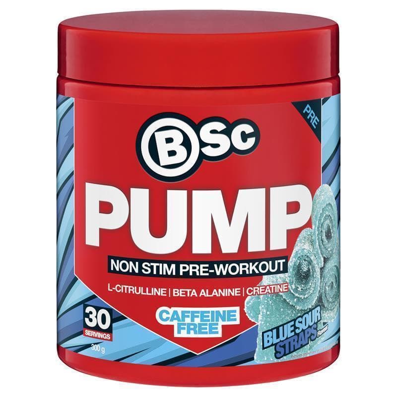 BSc Pump Non Stim Pre-Workout Blue Sour Straps