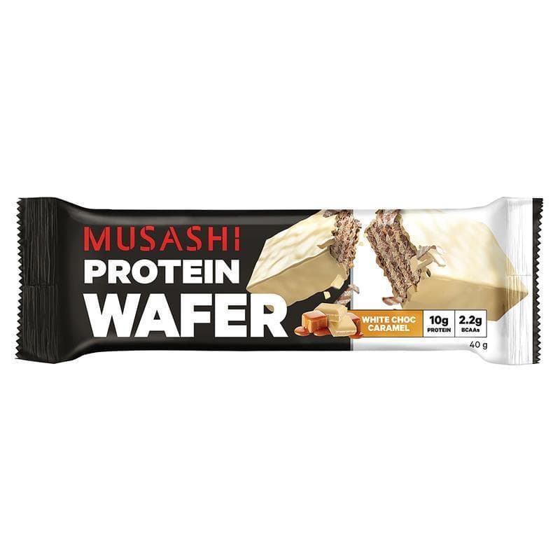 Musashi Protein Wafer White Choc Caramel